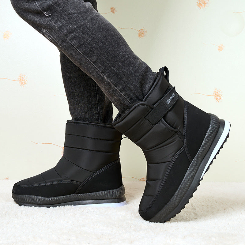Snow Boots Fleece-lined Warm High-top Cotton-padded Shoes Thickened Casual Men&#039;s And Women&#039;s Boots Cotton-padded Shoes