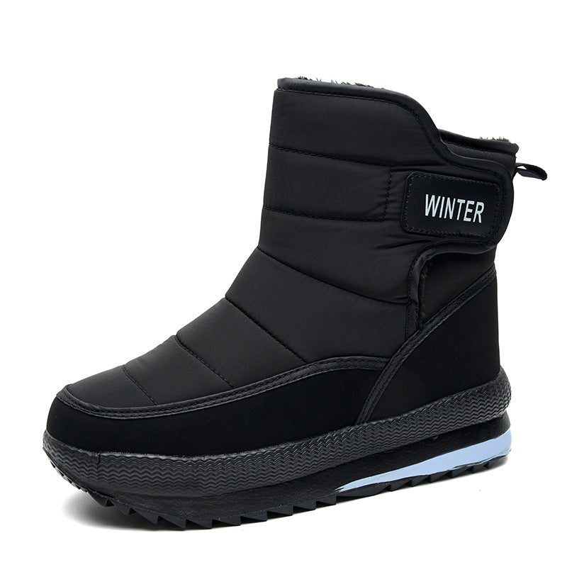 Snow Boots Fleece-lined Warm High-top Cotton-padded Shoes Thickened Casual Men's And Women's Boots Cotton-padded Shoes