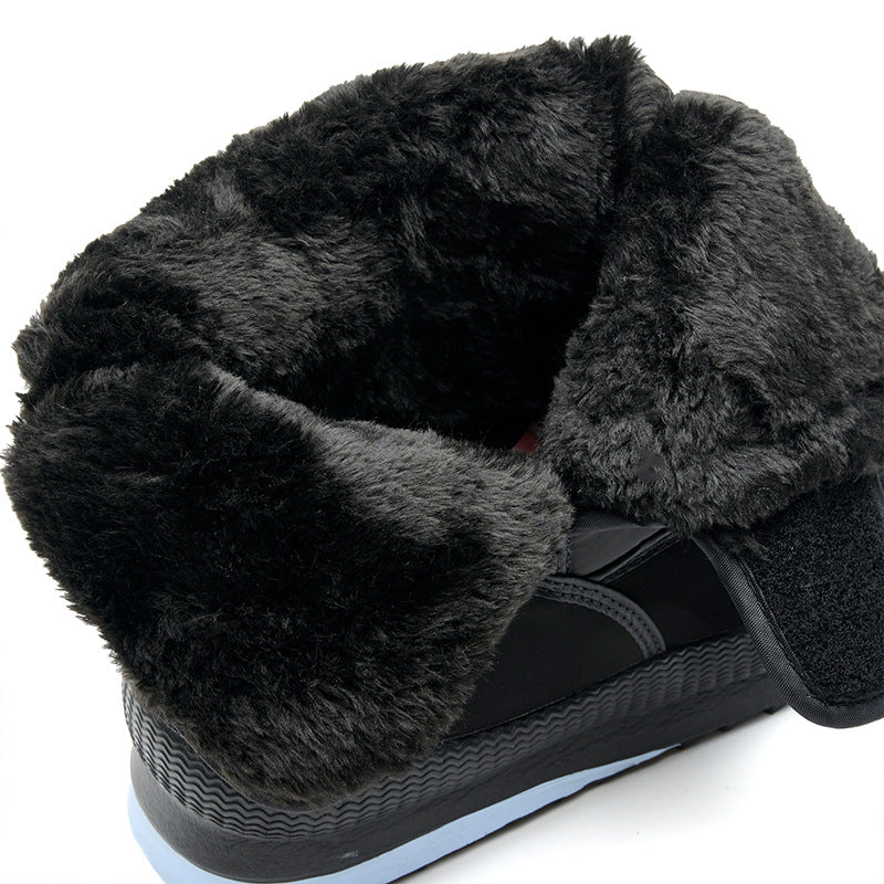 Snow Boots Fleece-lined Warm High-top Cotton-padded Shoes Thickened Casual Men's And Women's Boots Cotton-padded Shoes